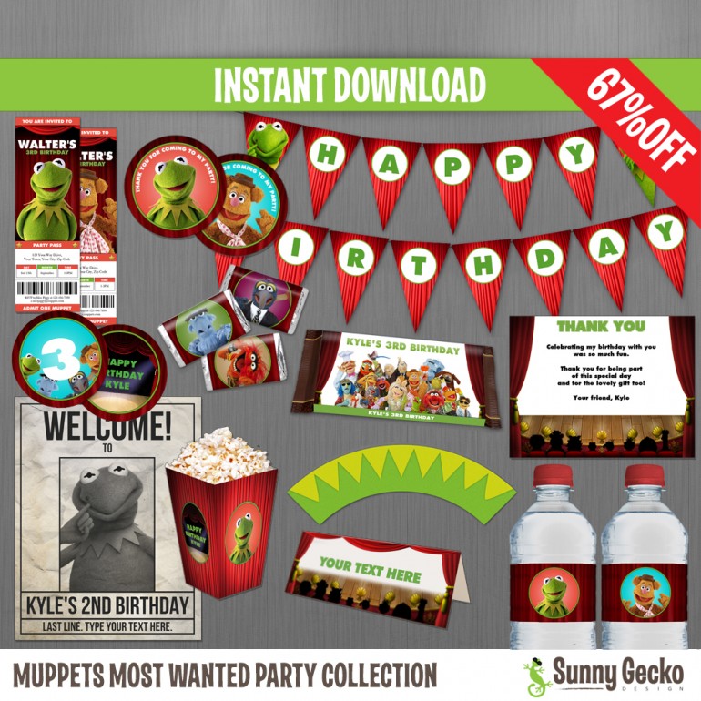 Muppets Most Wanted Birthday Party Collection